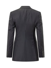 GIVENCHY - Double Breasted Pinstripe Jacket - Blue - LIDIASHOPPING® - Official Website