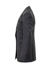 GIVENCHY - Double Breasted Pinstripe Jacket - Blue - LIDIASHOPPING® - Official Website