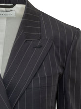 GIVENCHY - Double Breasted Pinstripe Jacket - Blue - LIDIASHOPPING® - Official Website