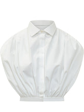 GIVENCHY - Camicia Drappeggiata con Colletto - Bianco - LIDIASHOPPING® - Official Website