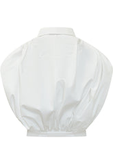 GIVENCHY - Camicia Drappeggiata con Colletto - Bianco - LIDIASHOPPING® - Official Website