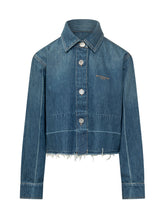 GIVENCHY - Camicia Corta con Orlo Sfrangiato - Blu | Lidia Shopping ® | Official Website