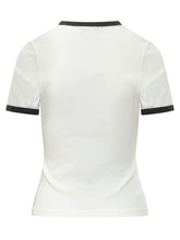 COURREGES - T-shirt con Bordi a Contrasto - Bianco | Lidia Shopping ® | Official Website