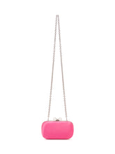 SELF-PORTRAIT - Satin Clutch with Bow Closure - Pink - LIDIASHOPPING® - Official Website