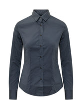 XACUS - Slim Shirt with Classic Collar - Blue - LIDIASHOPPING® - Official Website