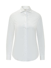 XACUS - Striped Shirt with Patch Pocket - White - LIDIASHOPPING® - Official Website