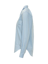 XACUS - Striped Shirt with Classic Collar - Blue | Lidia Shopping | Official Website