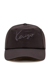 KENZO - Cappellino con Ricamo Logo - Nero - LIDIASHOPPING® - Official Website
