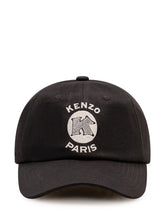 KENZO - Cappellino con Ricamo Monogramma - Nero - LIDIASHOPPING® - Official Website