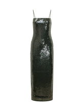 ROTATE - Sequined Long Slip Dress - Green - LIDIASHOPPING® - Official Website