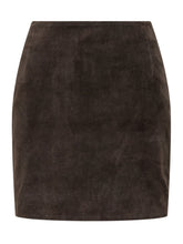 ROTATE - Minigonna a Vita Alta in Suede - Marrone - LIDIASHOPPING® - Official Website