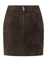 ROTATE - Minigonna a Vita Alta in Suede - Marrone - LIDIASHOPPING® - Official Website