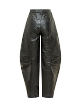 ROTATE - Wide Leg Pants with Gathered Details - Black - LIDIASHOPPING® - Official Website
