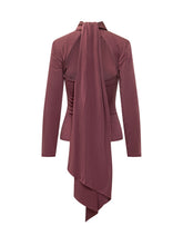 ROTATE - Long Sleeve Scarf Top - Purple - LIDIASHOPPING® - Official Website