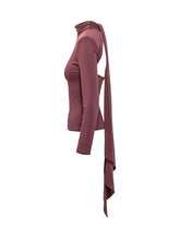 ROTATE - Long Sleeve Scarf Top - Purple - LIDIASHOPPING® - Official Website