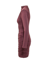 ROTATE - Draped Mini Dress - Purple - LIDIASHOPPING® - Official Website