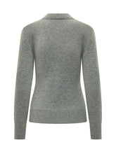 ROTATE - Long Sleeve Knit Polo - Grey | Lidia Shopping | Official Website