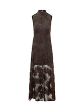 ROTATE - Abito Lungo con Applicazioni Floreali - Marrone - LIDIASHOPPING® - Official Website