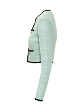 SELF-PORTRAIT - Cardigan Pointelle con Tasche - Verde | Lidia Shopping ® | Official Website