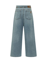 AMIRI - Baggy Jeans with Rips and Inserts - Blue - LIDIASHOPPING® - Official Website