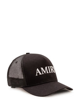 AMIRI - Embroidered Logo Trucker Cap - Black - LIDIASHOPPING® - Official Website