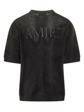 AMIRI - Maglia Mesh a Maniche Corte - Nero - LIDIASHOPPING® - Official Website