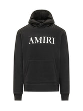 AMIRI - Felpa con Cappuccio e Logo - Nero - LIDIASHOPPING® - Official Website