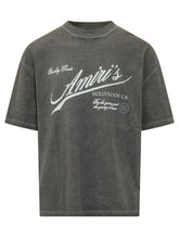 AMIRI - T-shirt Oversize con Stampa Lettering - Grigio - LIDIASHOPPING® - Official Website