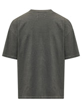AMIRI - T-shirt Oversize con Stampa Lettering - Grigio - LIDIASHOPPING® - Official Website