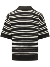 AMIRI - Polo in Maglia a Righe - Nero - LIDIASHOPPING® - Official Website