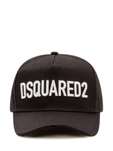 DSQUARED2 - Cappello da Baseball con Logo Ricamato - Nero - LIDIASHOPPING® - Official Website