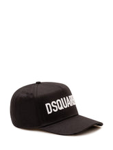 DSQUARED2 - Cappello da Baseball con Logo Ricamato - Nero - LIDIASHOPPING® - Official Website