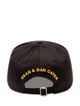 DSQUARED2 - Cappello da Baseball con Patch Grafica - Nero - LIDIASHOPPING® - Official Website