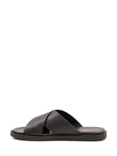 FERRAGAMO - Criss Cross Slide Sandals - Black | Lidia Shopping | Official Website