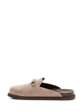 FERRAGAMO - Santiago Clogs - Grey - LIDIASHOPPING® - Official Website