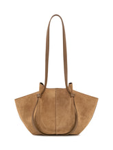 YUZEFI - Suede Tote Bag with Double Handles - Green - LIDIASHOPPING® - Official Website