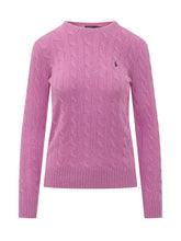 POLO RALPH LAUREN - Julianne Pullover a Trecce - Rosa - LIDIASHOPPING® - Official Website