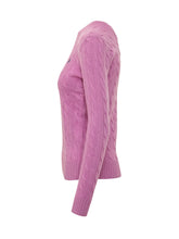 POLO RALPH LAUREN - Julianne Pullover a Trecce - Rosa - LIDIASHOPPING® - Official Website
