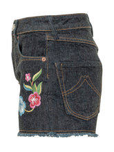KENZO - Shorts Wildflower con Ricami Floreali - Blu - LIDIASHOPPING® - Official Website