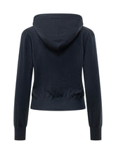KENZO - Hooded sweatshirt with adjustable drawstrings, long sleeves and front Eiffel Tower embroidery with graphic decorations. Features ribbed cuffs and bottom hem. - Blue - LIDIASHOPPING® - Official Website