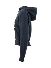 KENZO - Hooded sweatshirt with adjustable drawstrings, long sleeves and front Eiffel Tower embroidery with graphic decorations. Features ribbed cuffs and bottom hem. - Blue - LIDIASHOPPING® - Official Website