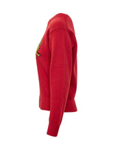 KENZO - Maglia Jumping Tiger con Motivo Frontale - Rosso - LIDIASHOPPING® - Official Website