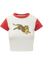 KENZO - T-shirt Corta con Stampa Tigre - Multicolore - LIDIASHOPPING® - Official Website