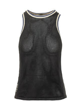 Y-3 X WALES BONNER - Top Smanicato in Maglia - Nero - LIDIASHOPPING® - Official Website