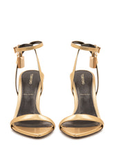 TOM FORD - Pointy Sandalo con Cinturino - Oro - LIDIASHOPPING® - Official Website