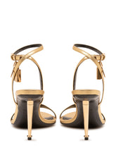 TOM FORD - Pointy Sandalo con Cinturino - Oro - LIDIASHOPPING® - Official Website