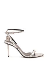 TOM FORD - Pointy Naked Sandal with Slim Heel - Silver - LIDIASHOPPING® - Official Website