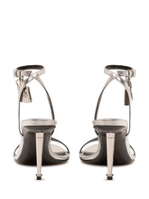 TOM FORD - Pointy Naked Sandal with Slim Heel - Silver - LIDIASHOPPING® - Official Website