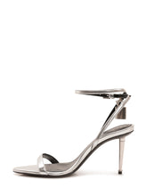 TOM FORD - Pointy Naked Sandal with Slim Heel - Silver - LIDIASHOPPING® - Official Website