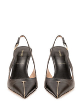 TOM FORD - Shiny Slingback Pumps with Pointed Toe - Black - LIDIASHOPPING® - Official Website